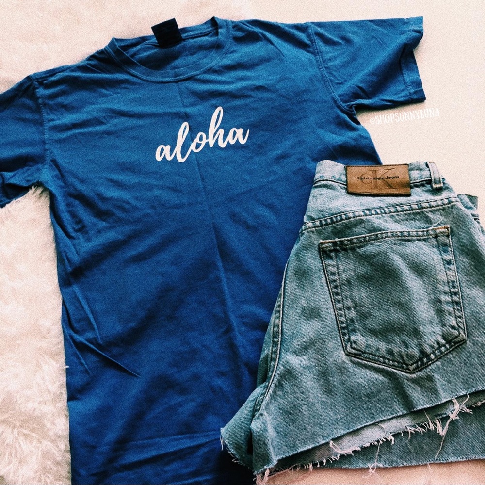 Aloha Blue Comfort Color T-shirt